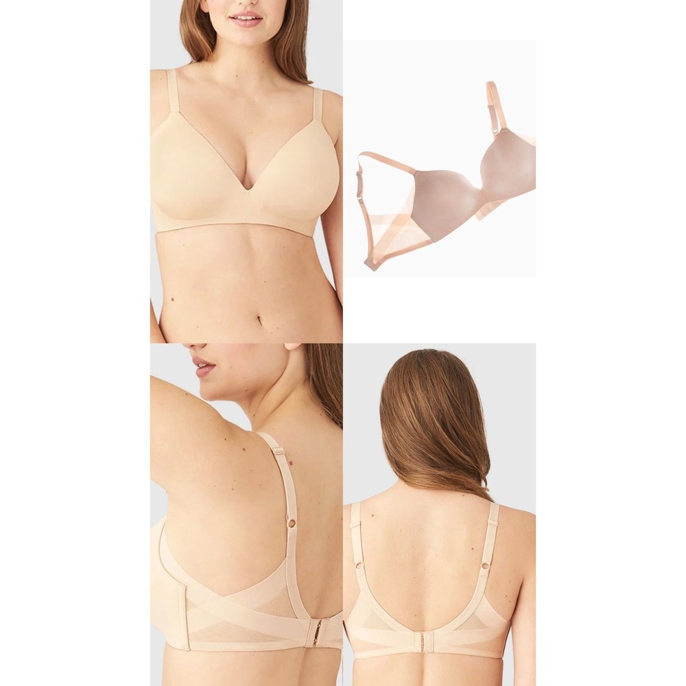 Wacoal How Perfect Wire Free Contour Bra 852281 Sand Beige 36D